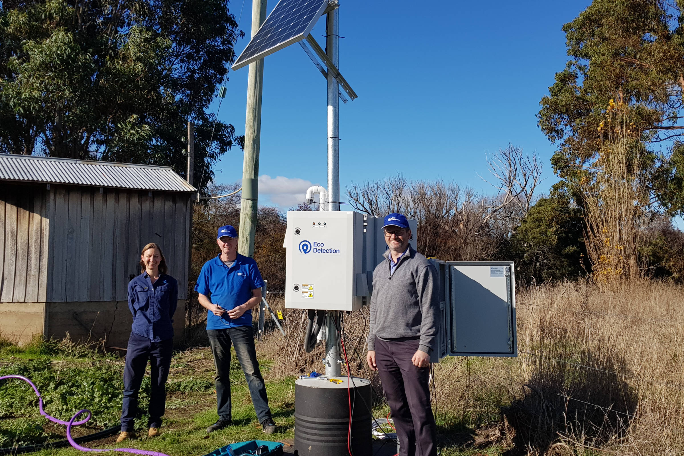 Water quality analyser at Ouse, Tasmania. Photo: Derwent Estuary Program.