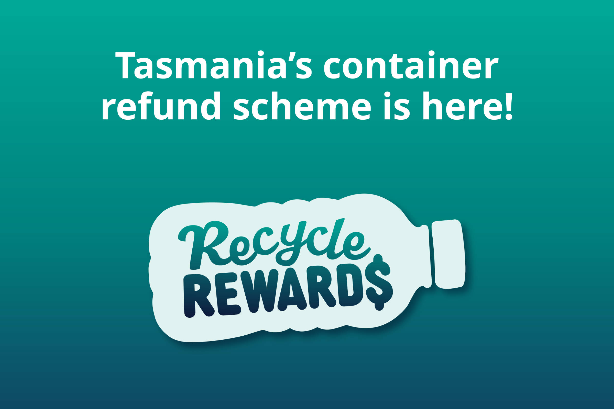 Tasmania’s container refund scheme, Recycle Rewards, is here! Photo: Recycle Rewards.