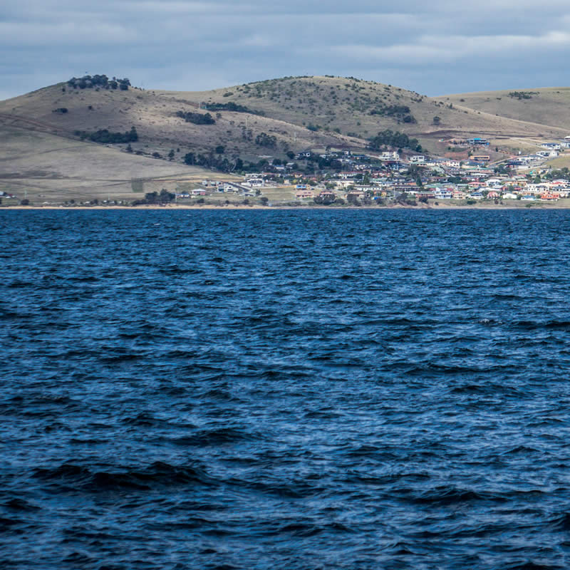 Derwent estuary, seen from Bellerive Bluff. Image: Kris McCracken.