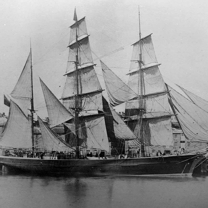 Harriet McGregor (ship, 1870). Photo: State Library of Victoria.